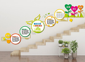 幼儿园楼梯文化墙