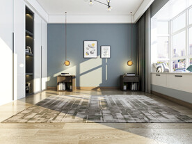 现代极简卧室背景墙