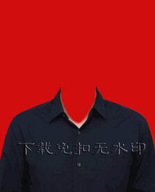 黑色衬衣照衬衫照男士证件照