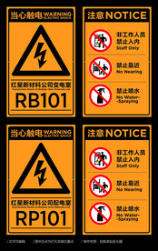 变配电室门牌及安全标识