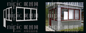 小型门卫房效果图