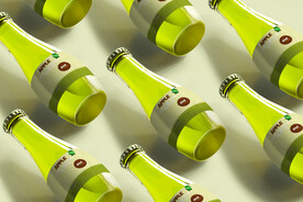 矮装圆肚玻璃饮料瓶样机PSD