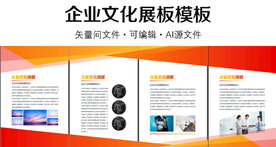 企业文化展板模板