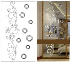 简约  现代 花 隔断