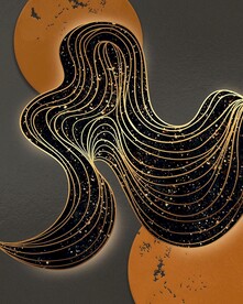 餐厅装饰画客厅装饰画抽象线条画