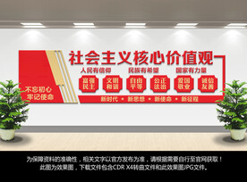 社会主义核心价值观造型墙