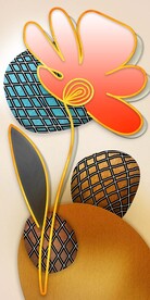 现代轻奢玄关背景墙玄关装饰画