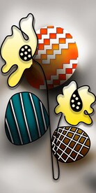 现代轻奢3D玄关背景墙 装饰画