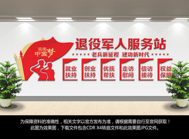 退役军人服务站文化墙
