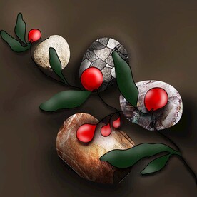 硕果累累装饰画客厅装饰画