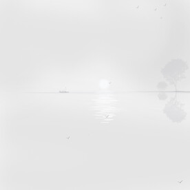 意境水墨山水画