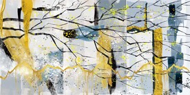 抽象三联艺术画