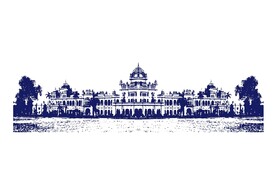 手绘国外建筑矢量图