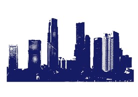 手绘建筑矢量图