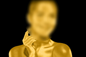 金色美女图层分层