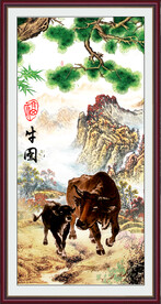 油画牛素材-油画牛图片-油画牛设计模板-昵图网