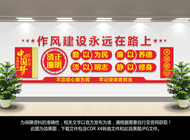 廉政作风建设文化墙