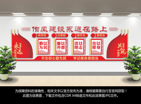 廉政作风建设文化墙