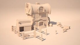 3D卡通房子模型