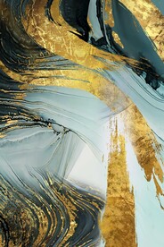 抽象金箔鎏金装饰画