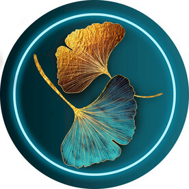 装饰画 新中式 杏叶