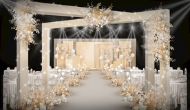 香槟色婚礼仪式区