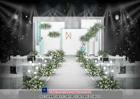 白色婚礼仪式区