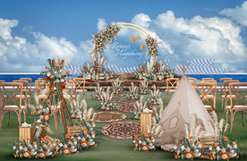 户外婚礼仪式区