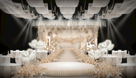 香槟色婚礼仪式区