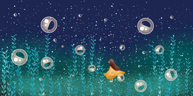 晶瓷画 抽象画 星空夜晚 女孩