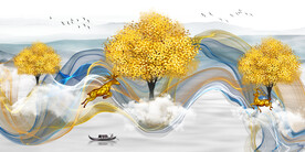 晶瓷画 抽象画 新中式