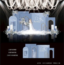 蓝色婚礼效果图