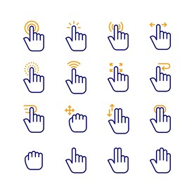 鼠标选择点击图标