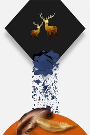 现代几何装饰画铂金装饰画玄关