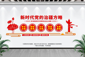 治疆方略党建文化墙