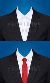 女款正装证件照衣服素材