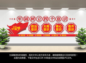 四个意识文化墙