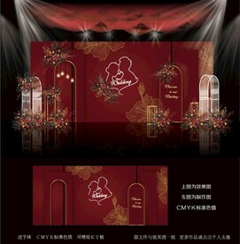 红色婚礼效果图