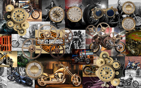 机械背景墙工装背景