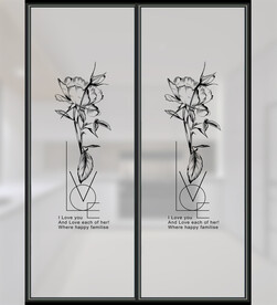 高清分层透明彩釉玻璃打印图