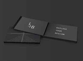 高端黑色画册样机