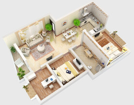 三维彩色户型图