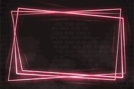 矩形霓虹灯
