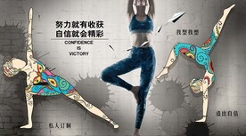 瑜伽馆 工装背景墙 
