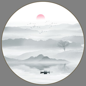 水墨山水画
