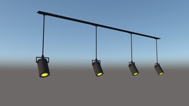 室内轨道射灯SU模型