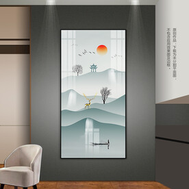 抽象山水客厅玄关装饰画床头挂画