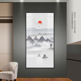 抽象山水挂画客厅玄关床头装饰画