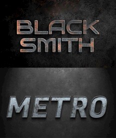 海报金属字效果