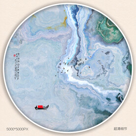 水墨山水装饰画